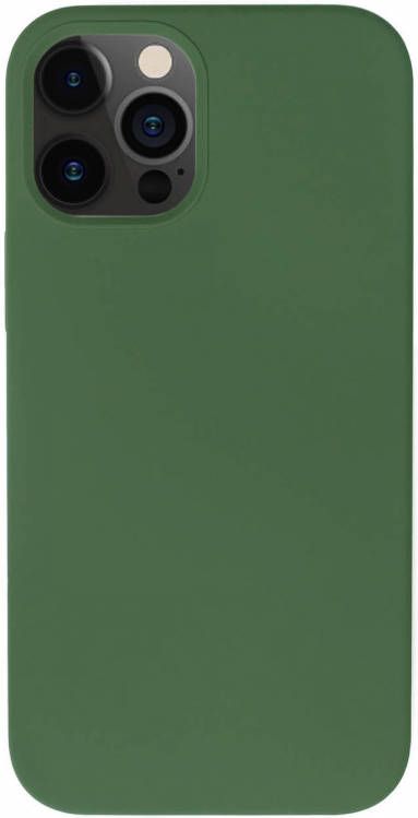 HomeLiving BMAX Liquid silicone case hoesje voor iPhone 12 Cyprus Green Donker groen