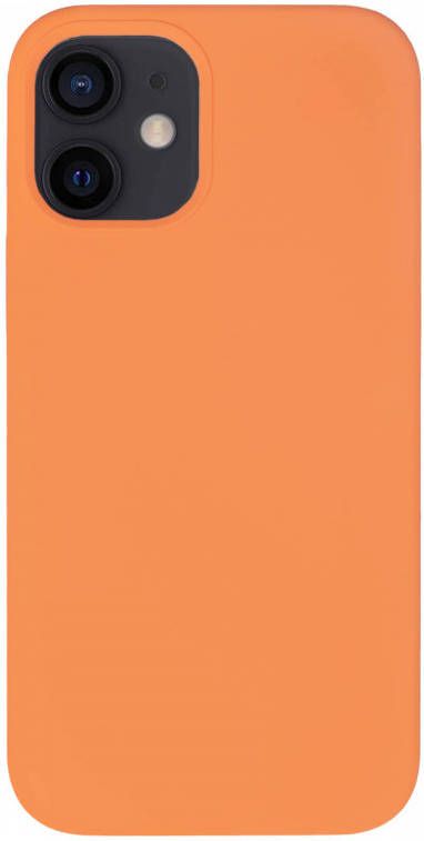 HomeLiving BMAX Liquid silicone case hoesje voor iPhone 12 Mini Kumquat Oranje