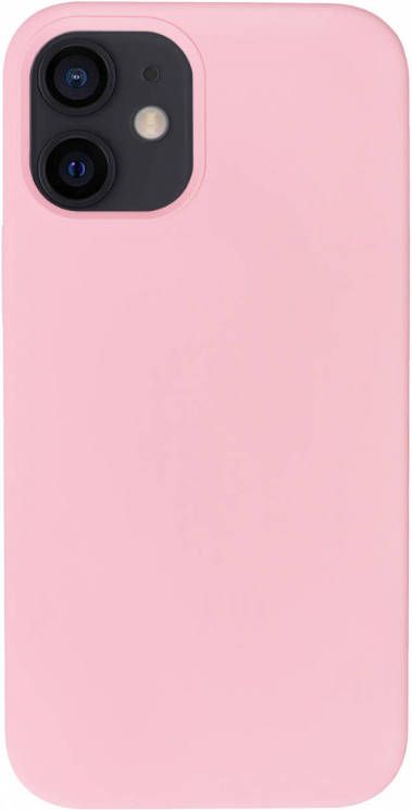 HomeLiving BMAX Liquid silicone case hoesje voor iPhone 12 Mini Pink Lichtroze
