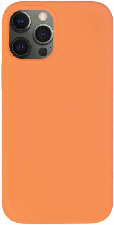 HomeLiving BMAX Liquid silicone case hoesje voor iPhone 12 Pro Max Kumquat Oranje