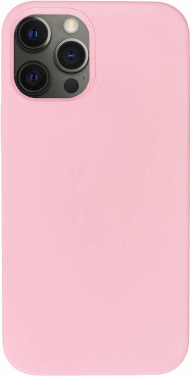HomeLiving BMAX Liquid silicone case hoesje voor iPhone 12 Pro Max Pink Lichtroze