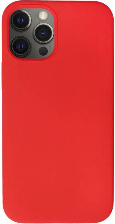 HomeLiving BMAX Liquid silicone case hoesje voor iPhone 12 Pro Max Red Rood