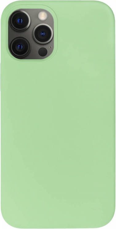 HomeLiving BMAX Liquid silicone case hoesje voor iPhone 12 Pro Max Spearmint Mintgroen