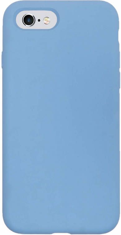 HomeLiving BMAX Liquid silicone case hoesje voor iPhone SE 2020 Cornflower Blue Lichtblauw