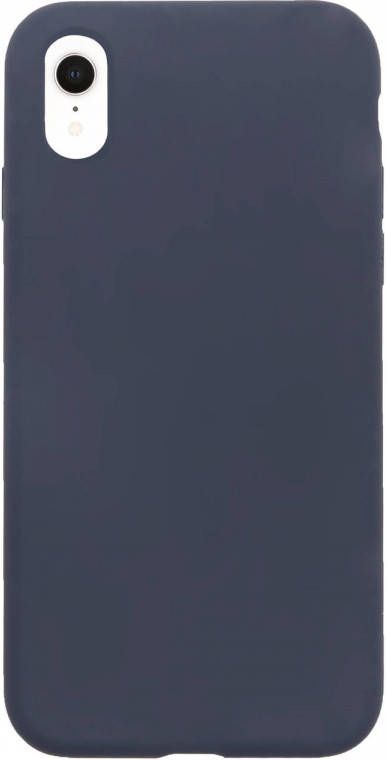HomeLiving BMAX Liquid silicone case hoesje voor iPhone Xr Midnight Blue Donkerblauw