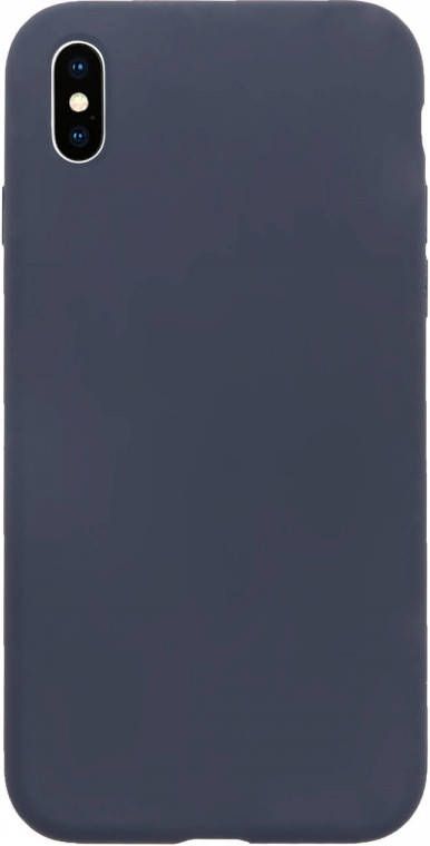 HomeLiving BMAX Liquid silicone case hoesje voor iPhone Xs Max Midnight Blue Donkerblauw