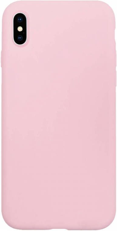HomeLiving BMAX Liquid silicone case hoesje voor iPhone Xs Max Pink Lichtroze