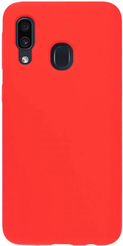 HomeLiving BMAX Liquid silicone case hoesje voor Samsung Galaxy A40 Dark red Donker rood