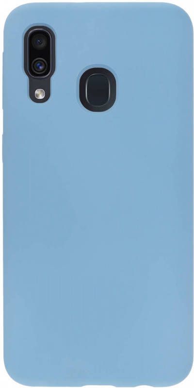 HomeLiving BMAX Liquid silicone case hoesje voor Samsung Galaxy A40 Denim Blue Denim Blauw