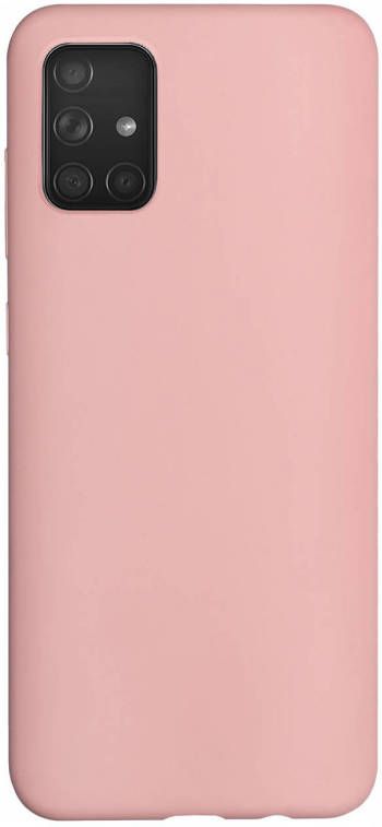 HomeLiving BMAX Liquid silicone case hoesje voor Samsung Galaxy A71 Pink Lichtroze