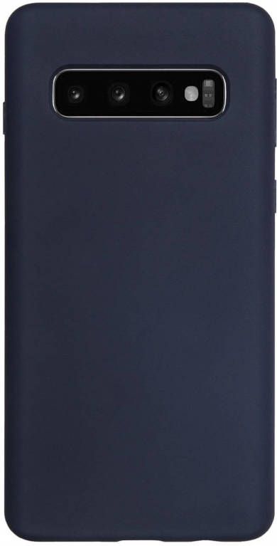 HomeLiving BMAX Liquid silicone case hoesje voor Samsung Galaxy S10 Dark Blue Donkerblauw