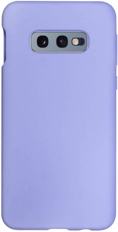HomeLiving BMAX Liquid silicone case hoesje voor Samsung Galaxy S10e Mist Blue Lichtpaars