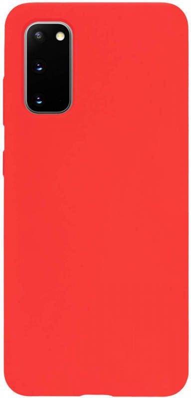 HomeLiving BMAX Liquid silicone case hoesje voor Samsung Galaxy S20 Dark red Donker rood