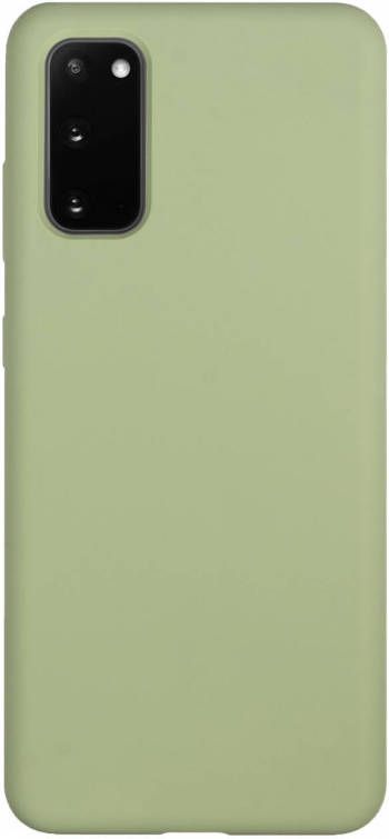 HomeLiving BMAX Liquid silicone case hoesje voor Samsung Galaxy S20 Mint Green Mintgroen