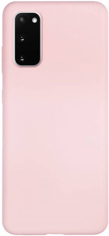 HomeLiving BMAX Liquid silicone case hoesje voor Samsung Galaxy S20 Pink Lichtroze