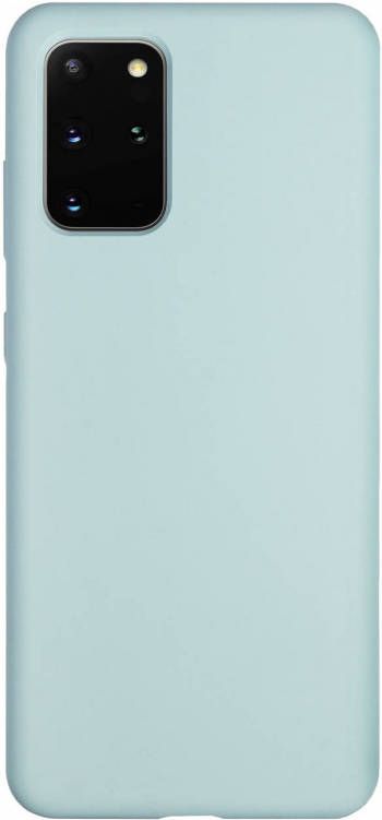 HomeLiving BMAX Liquid silicone case hoesje voor Samsung Galaxy S20 Plus Ice Blue Turquoise