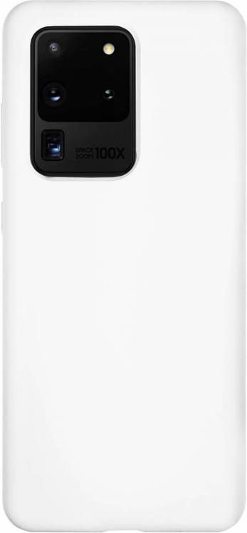 HomeLiving BMAX Liquid silicone case hoesje voor Samsung Galaxy S20 Ultra White Wit