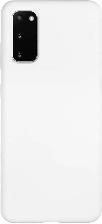 HomeLiving BMAX Liquid silicone case hoesje voor Samsung Galaxy S20 White Wit