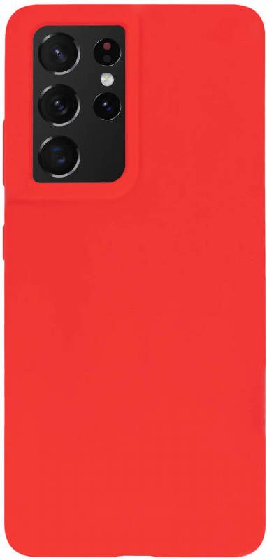 HomeLiving BMAX Liquid silicone case hoesje voor Samsung Galaxy S21 Ultra Dark red Donker rood