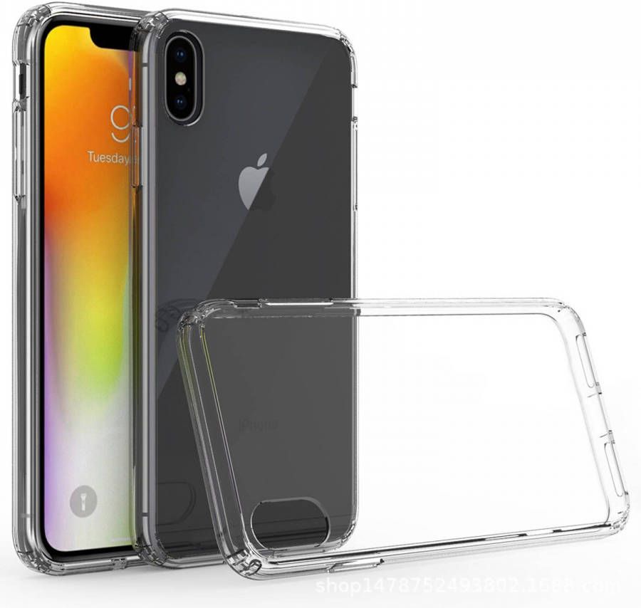 HomeLiving BMAX TPU hard case hoesje voor iPhone XS Max Transparant