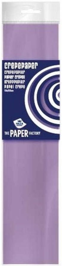 Merkloos Crepe papier plat lila paars 250 x 50 cm Knutselen met papier Knutselspullen