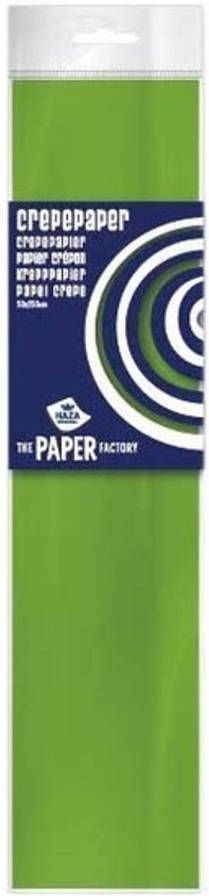 Merkloos Crepe papier plat limegroen 250 x 50 cm Knutselen met papier Knutselspullen