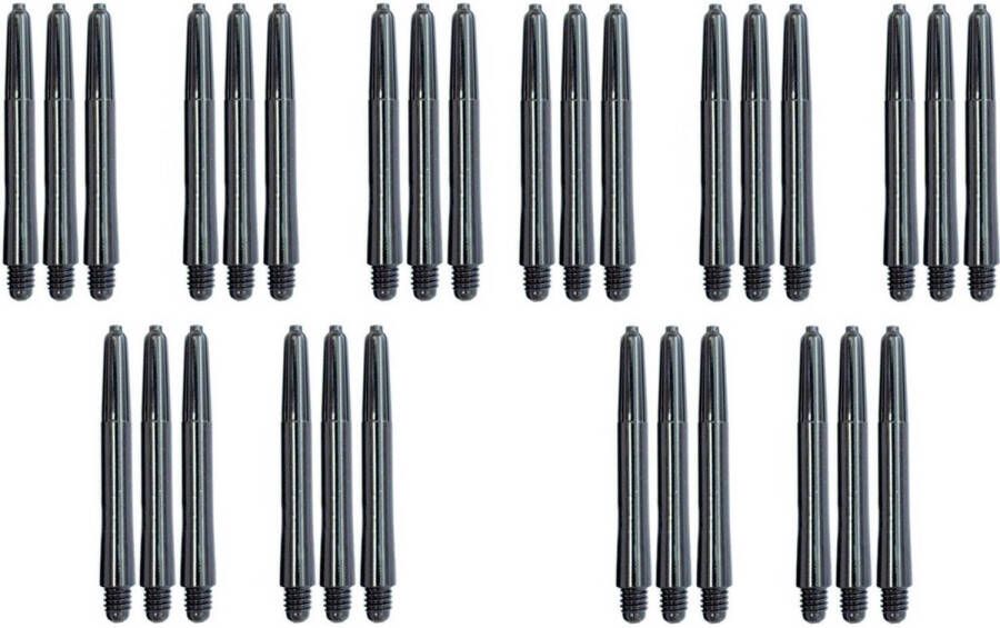 Merkloos Darts Set zwarte dart shafts 10 sets (30 stuks) Inbetween darts shafts Cadeau