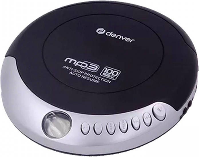 Denver DMP-391 Draagbare CD-speler 14x15x2 5cm Zwart