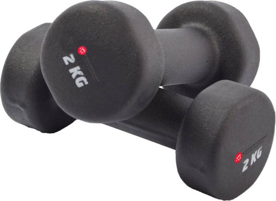 Merkloos Discountershop Handgewicht Set 2x2 KG Dumbbell set 4 Kg Gewichten 4 Kilo