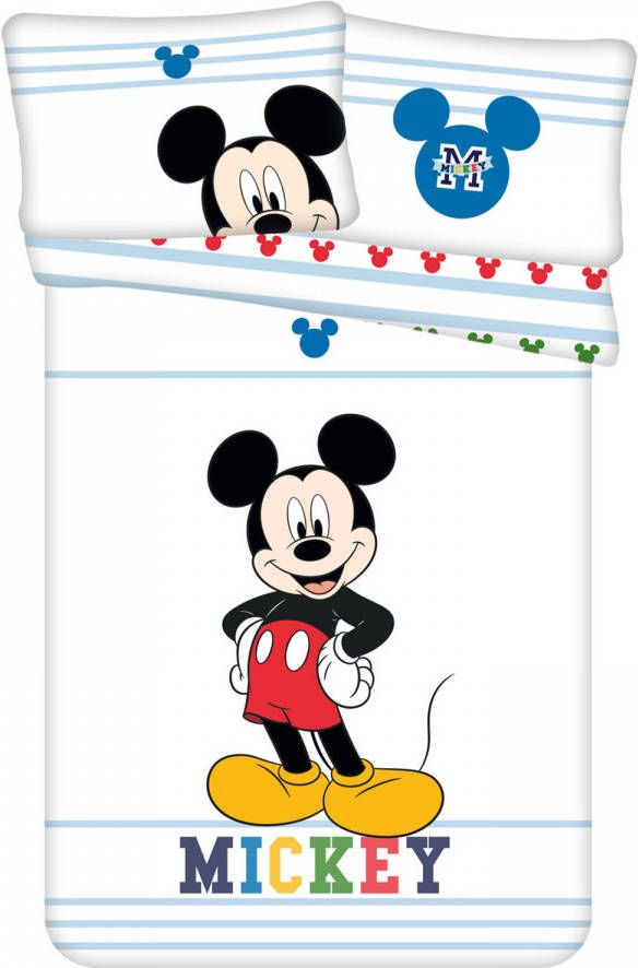 Disney Mickey Mouse BABY dekbedovertrek Smile 100 x 135 40 x 60 cm Katoen