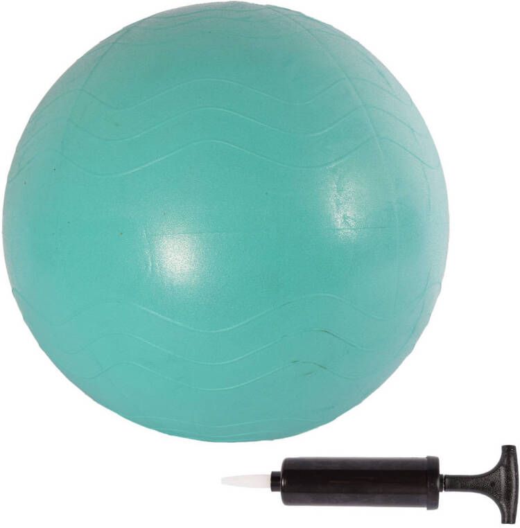 Merkloos Duurzame PVC Gymball in Groen & Munt 65cm Diameter Anti-Burst Yoga Bal Fitnessbal voor Yoga Pilates en Gymnastiek