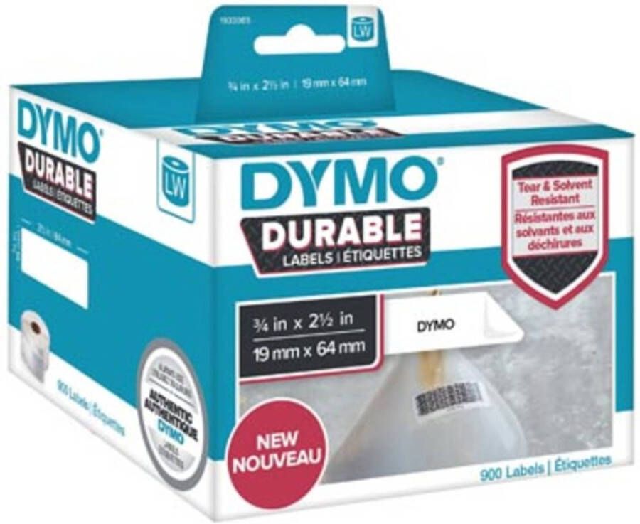 Merkloos Dymo duurzame etiketten LabelWriter ft 19 x 64 mm 900 etiketten