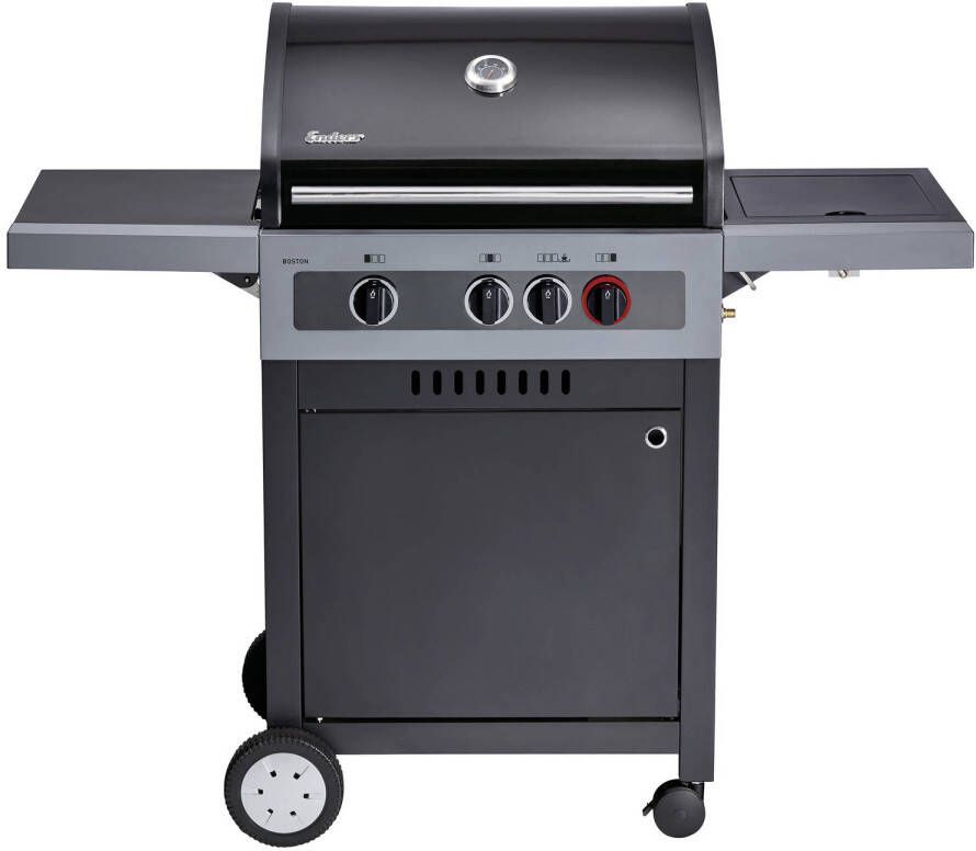 Enders Boston Black 3 K Turbo Gas Barbecue Bbq Verplaatsbaar Grilloppervlak 62 × 43 Cm Zwart 45 Kg