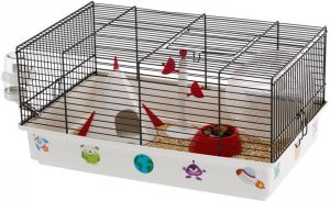 Ferplast Hamsterkooi Space 46 X 29 5 X 23 Cm Staal Wit zwart