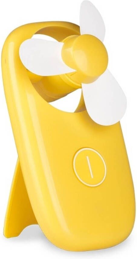 Merkloos Zak ventilator geel Handventilatoren