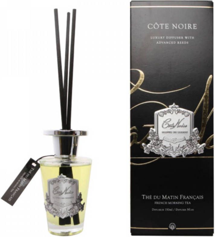 InteriorScent nl Geurstokjes French Moring Tea 150ml zilver Cote Noire