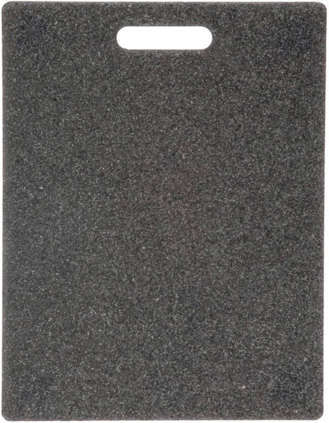 Merkloos Grijze luxe snijplank 36 x 27 cm graniet steen look