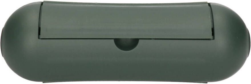 Merkloos Groene veiligheid stekkersafe stekker beschermhoezen 21 x 7 x 7 cm Stekkersafe