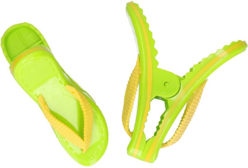 Merkloos Handdoekklem handdoek knijpers slipper -A¯A¿A½2x kunststof Handdoekknijpers