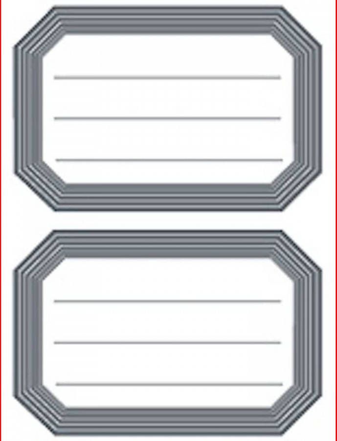 Merkloos Huismerk Herma 5719 Etiket Schrift 82x55mm Grijs Wit Pakje met 6 velletjes stickers
