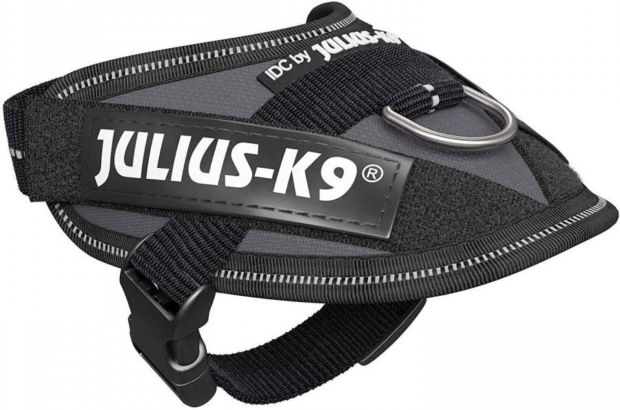 Dobeno Julius K9 Hondentuigje 30-37 Cm Nylon Zwart antraciet Mt 3xs