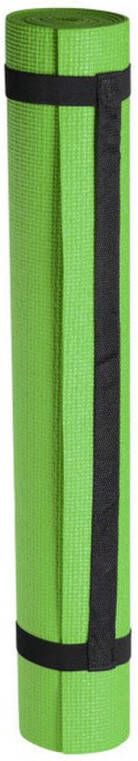Merkloos Lime groen yoga matje 180 x 60 cm van foam Fitnessmat