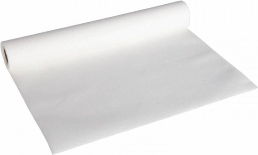 Cosy & Trendy Luxe papieren tafelloper witte kleur Feesttafelkleden