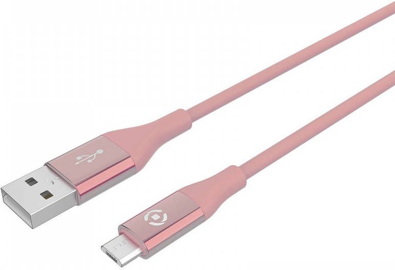 Celly Micro-USB Kabel 1 meter Roze Feeling