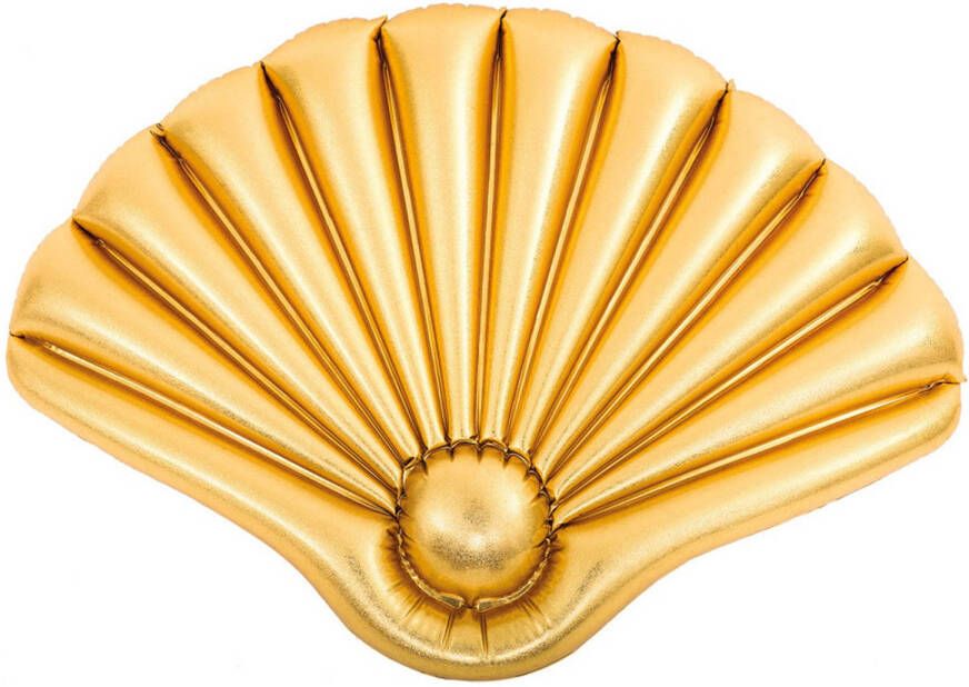 Merkloos Opblaasbaar matras gouden schelp voor kinderen Luchtbed (zwembad)