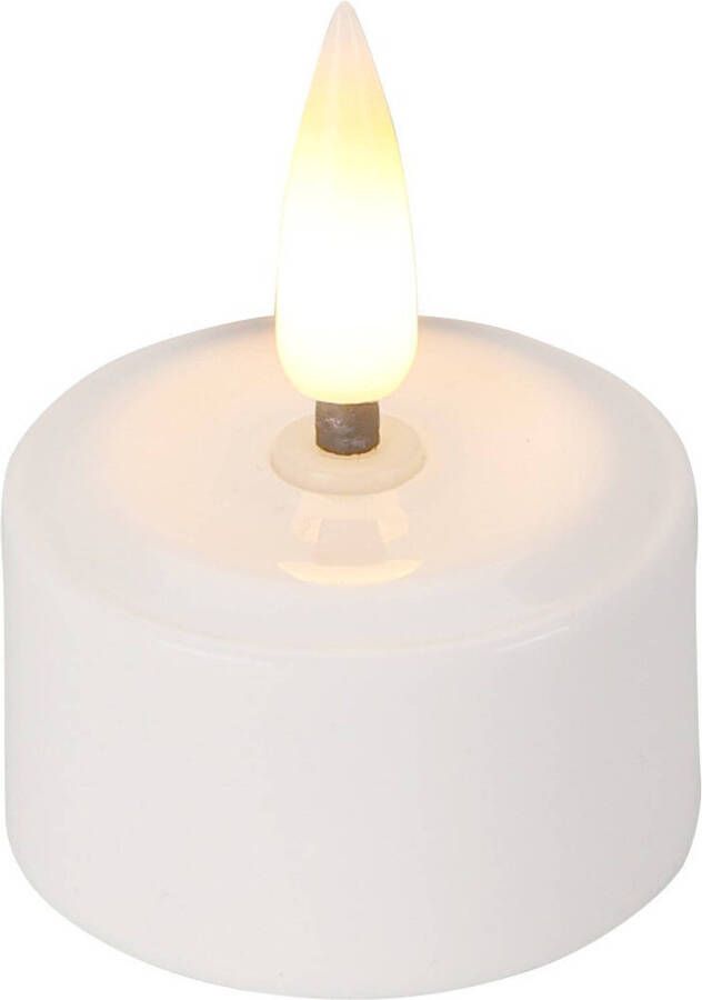 Home & Styling Oplaadbare Theelichtjes met LED Ø4cm 4 stuks uitbreidingsset zonder oplader