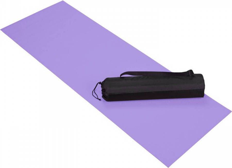 Merkloos Paarse yoga fitness sportmat 60 x 170 cm Fitnessmat