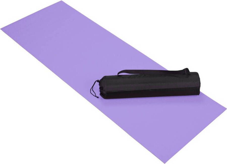 Merkloos Paarse yoga fitness sportmat 60 x 170 cm Fitnessmat