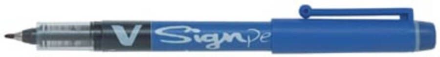 Merkloos Pilot Fineliner V-Sign Pen blauw