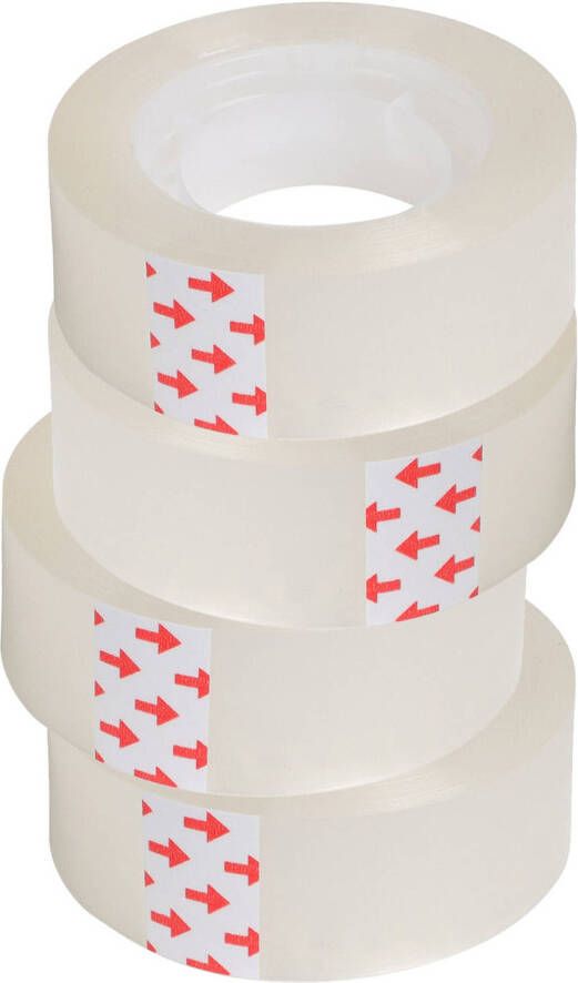 Merkloos Plakband rolletjes voor in plakbandhouder 10x transparant 15mm x 30m Plakband